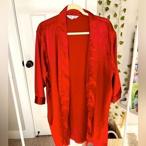 Red Satin Robe